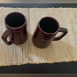 Vintage daisy dot mugs